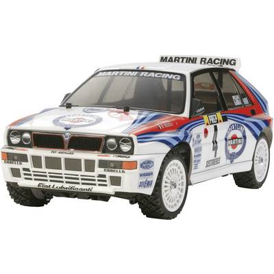 Voiture de tourisme 1:10 électrique Tamiya Lancia Delta HF Integrale 58570 TT-02  brushed Auto RC 4 roues motrices (4WD)