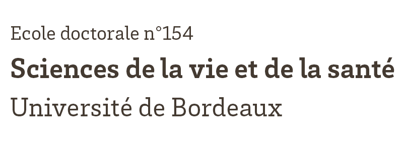 Ecole doctorale Sciences de la vie et de la santé