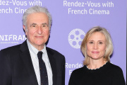 Le président d’Unifrance, Serge Toubiana, et sa directrice générale, Daniela Elstner, à New York, le 3 mars 2022.
