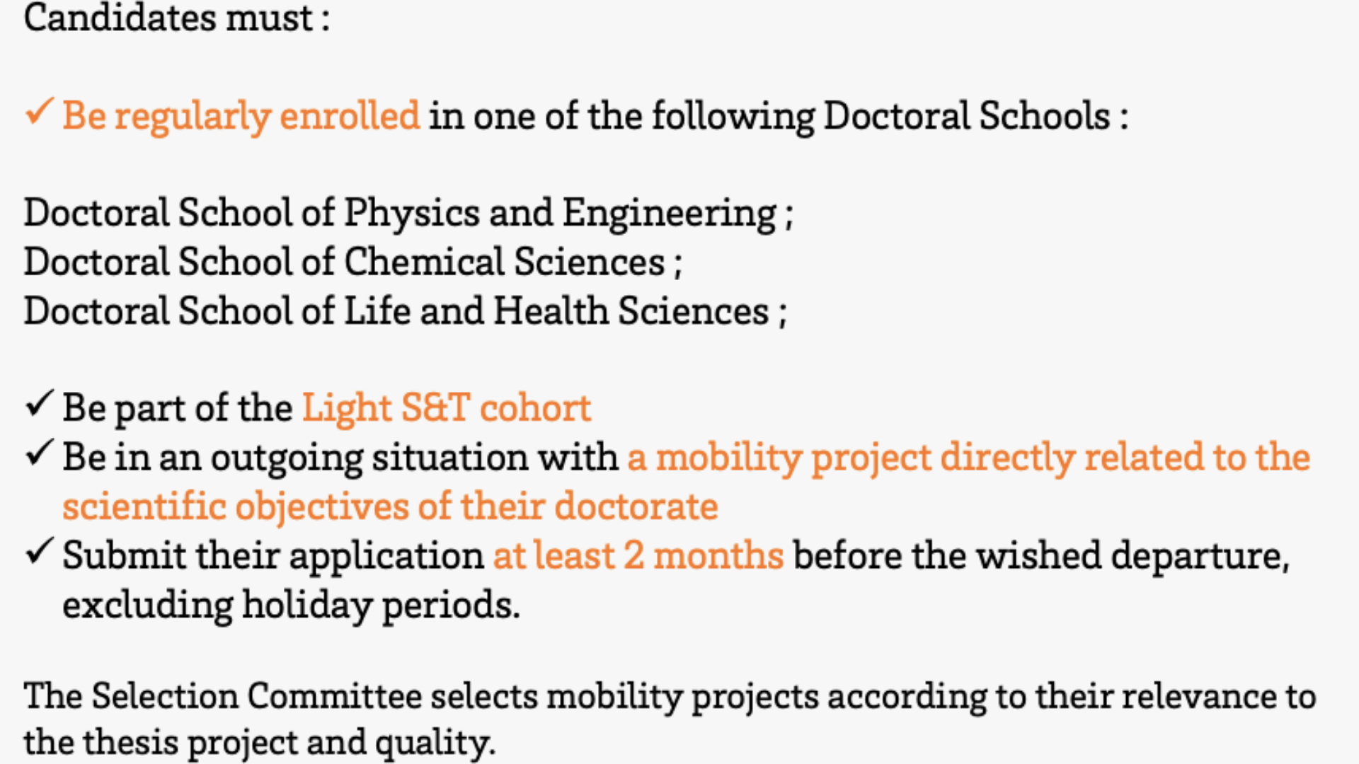 international mobility PhD