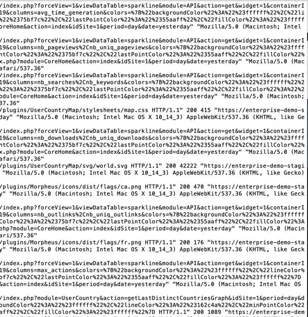 Log Analytics - an example of log file